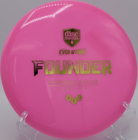 Neo Founder understable midrange shaping wooded fairway at Caliber Disc Golf Course in Sandpoint, Idaho