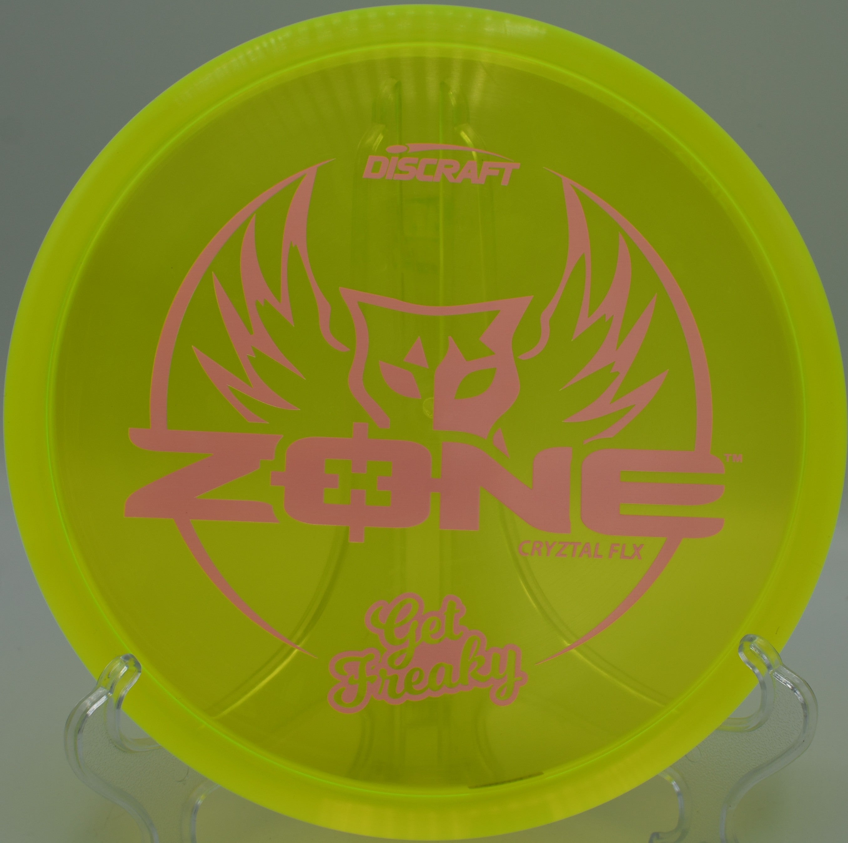 Discraft CryZtal FLX Zone displayed at Harmony Bends DGC, Columbia MO for reliable forehand approaches