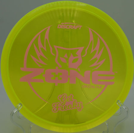 Discraft CryZtal FLX Zone displayed at Harmony Bends DGC, Columbia MO for reliable forehand approaches