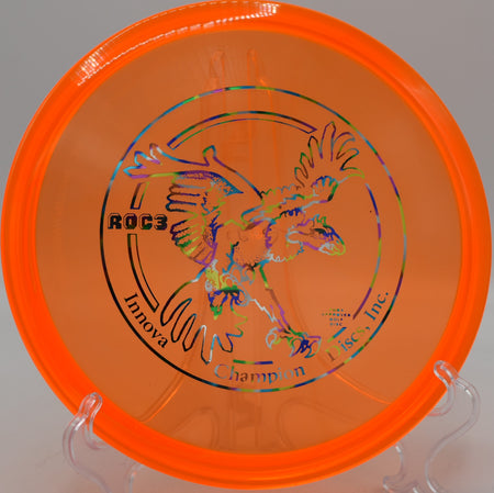 Big Bird Roc3 midrange soaring through a wooded tunnel fairway at Water Works Park Disc Golf Course in Kansas City, Missouri, showcasing its stable flight and reliable fade.