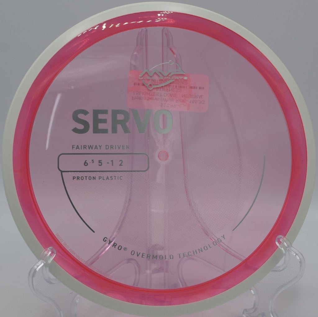 Proton Servo pushing straight on a power line at Lake Olmstead Disc Golf Course in Augusta, Georgia, delivering fairway control and steady glide