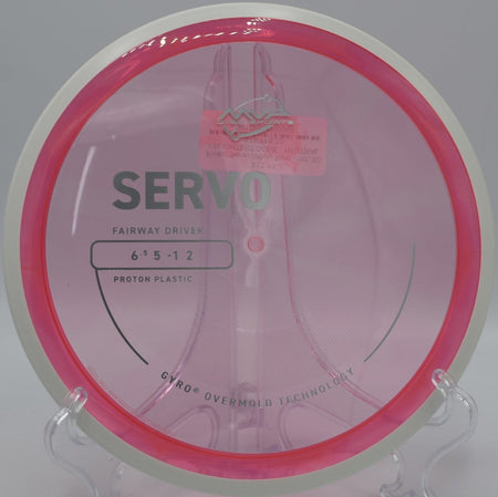 Proton Servo pushing straight on a power line at Lake Olmstead Disc Golf Course in Augusta, Georgia, delivering fairway control and steady glide