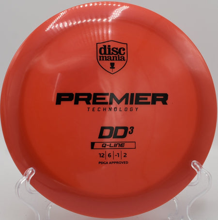 Q-Line DD3 distance driver holding a strong hyzer line into headwind at Vista Del Camino Disc Golf Course in Scottsdale, Arizona