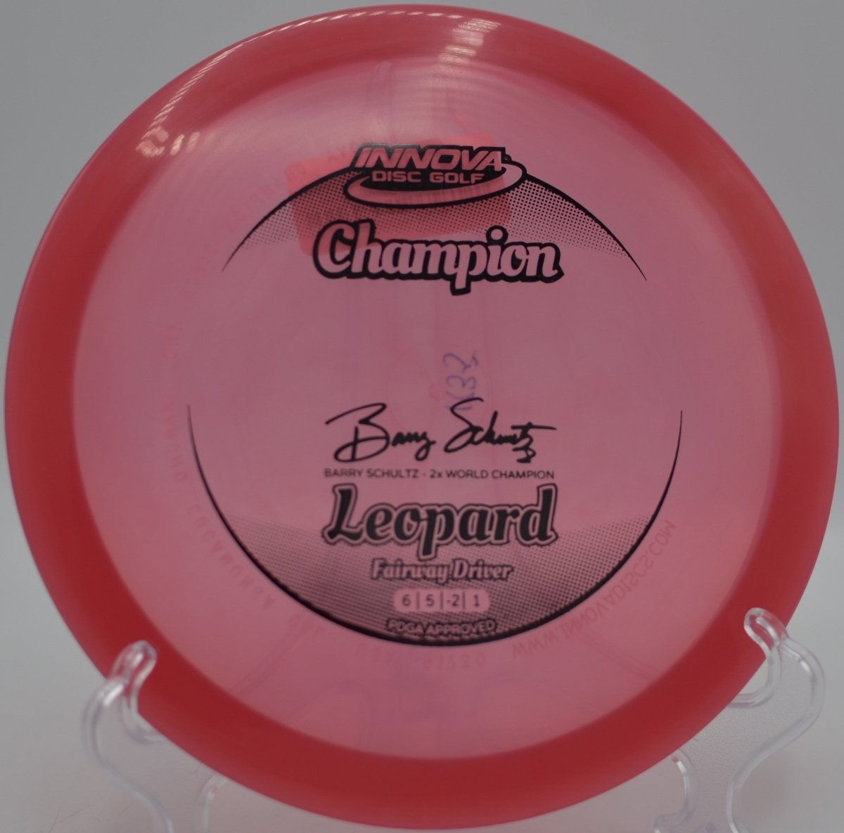 Innova Champion Leopard driver executing a smooth flex line at Cane Ridge Advanced Disc Golf Course in Nashville, Tennessee