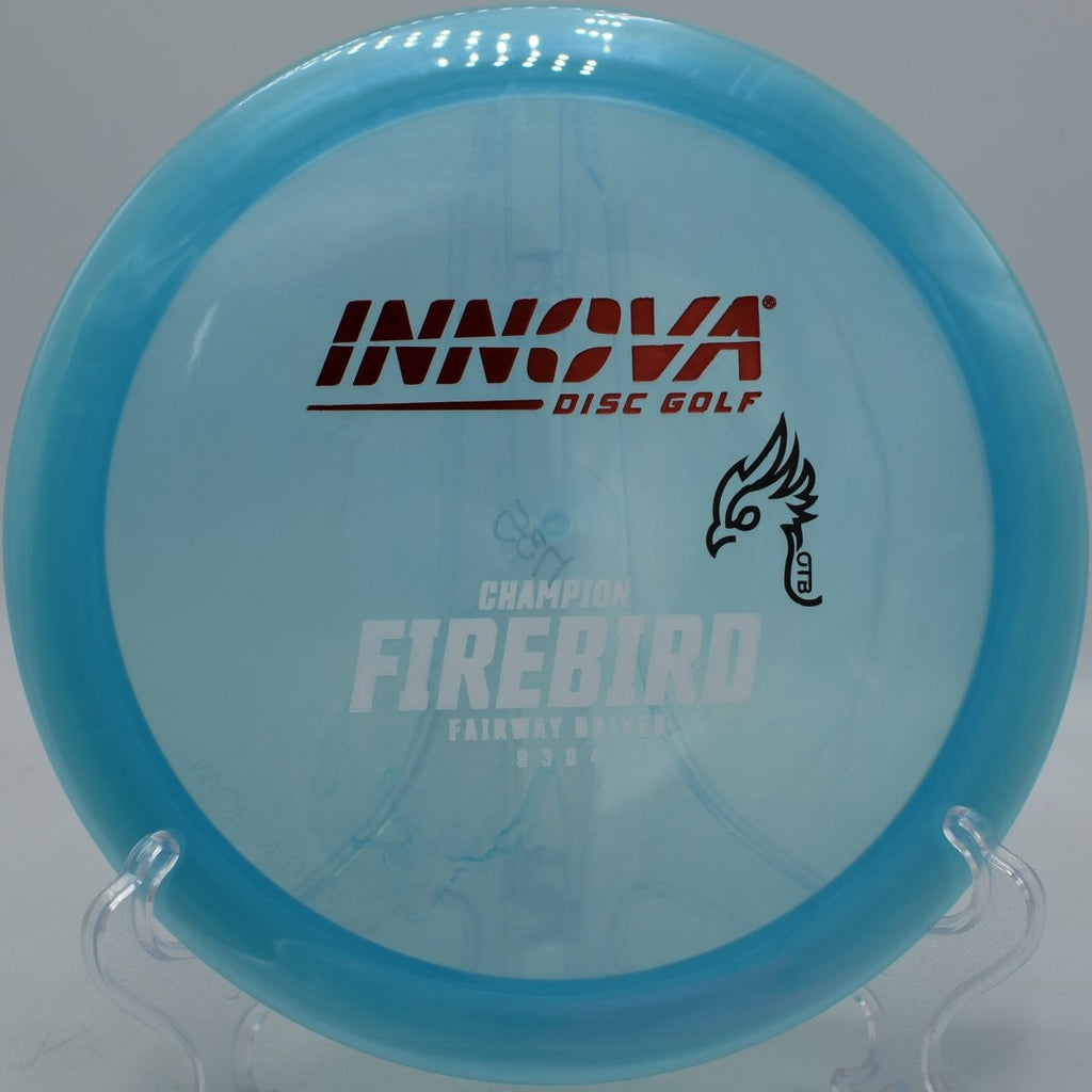 FAF Luster Champion Firebird disc golf driver holding a spike hyzer line at Maple Hill Disc Golf Course, Leicester, Massachusetts