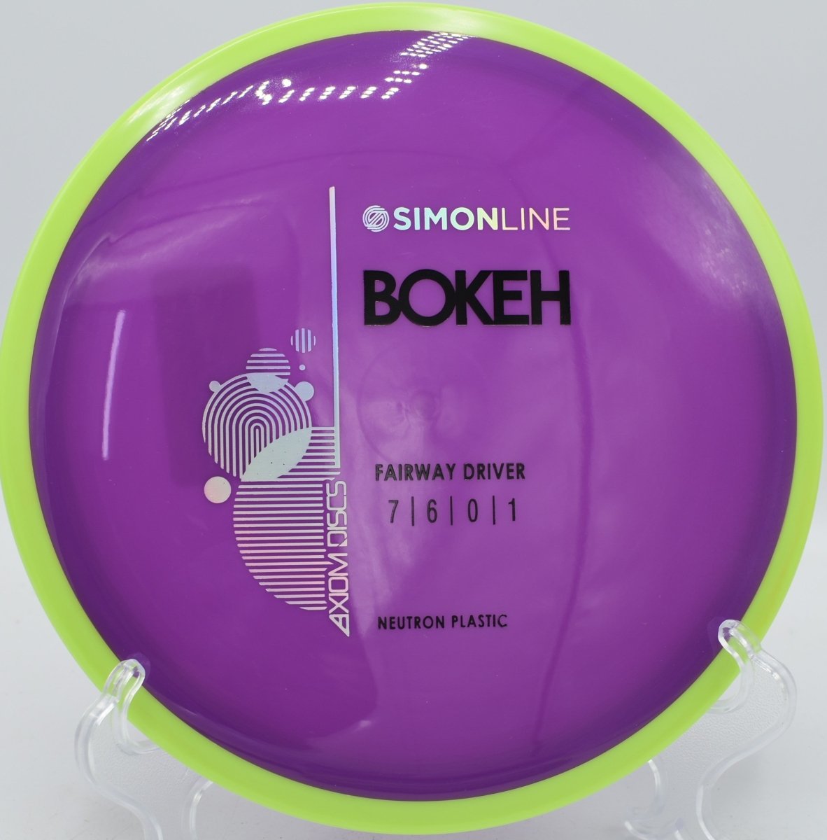 Simon Line Bokeh displayed at Harmony Bends DGC, Columbia MO for shaping technical fairway lines