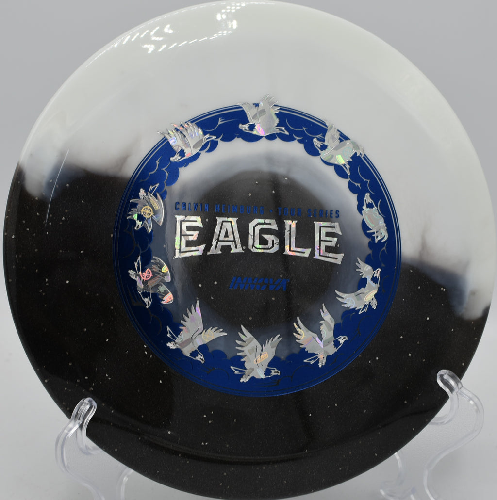 Calvin Heimburg Eagle holding reliable fade near the basket at SeaTac Disc Golf Course, SeaTac, Washington