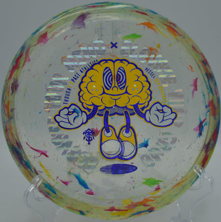 Powerful forehand rip with the Vex Breaker Vessel at Hornets Nest Disc Golf Course in Charlotte, North Carolina.