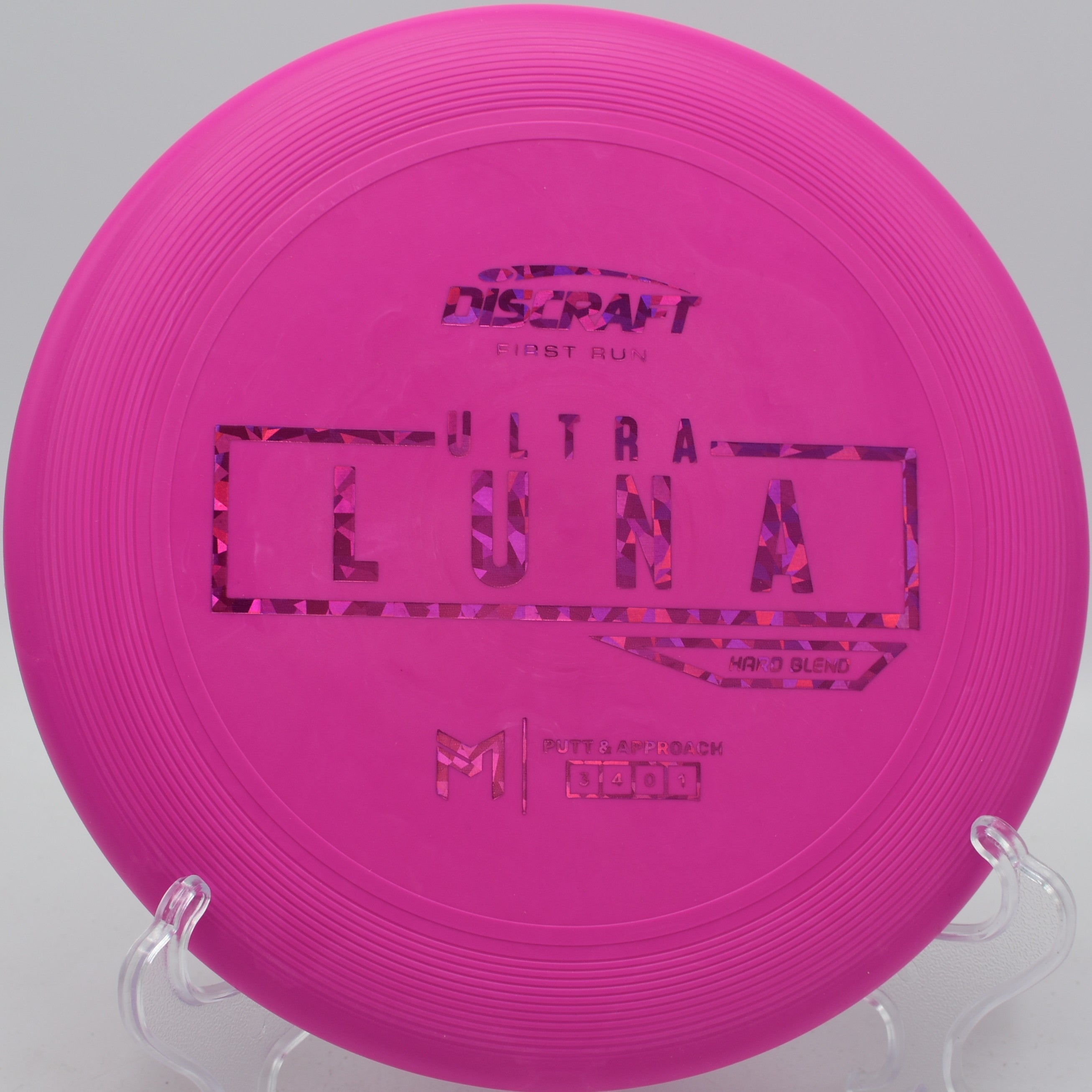 Paul McBeth UltraLuna displayed at Lakeview DGC, Saratoga Springs UT for dependable fade and control