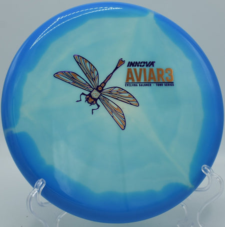 Halo Star Aviar3 putter positioned for a spin putt in windy conditions at Zintel Canyon Disc Golf Course in Kennewick, Washington