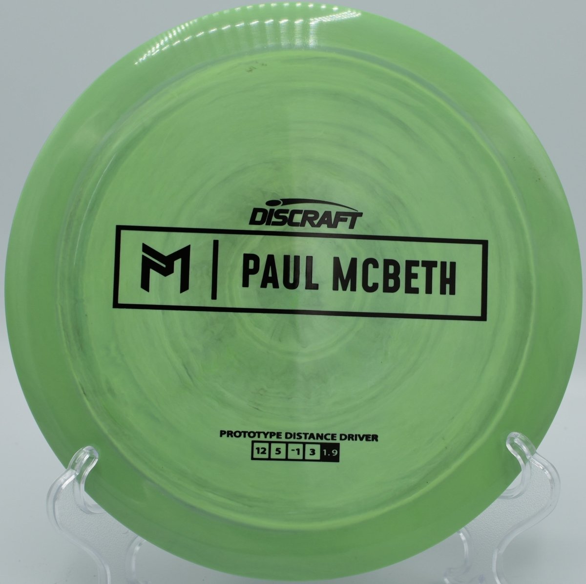 Discraft Prototype Kong featured at Hidden Valley DGC, Independence MO for long-distance flex lines and forehand control