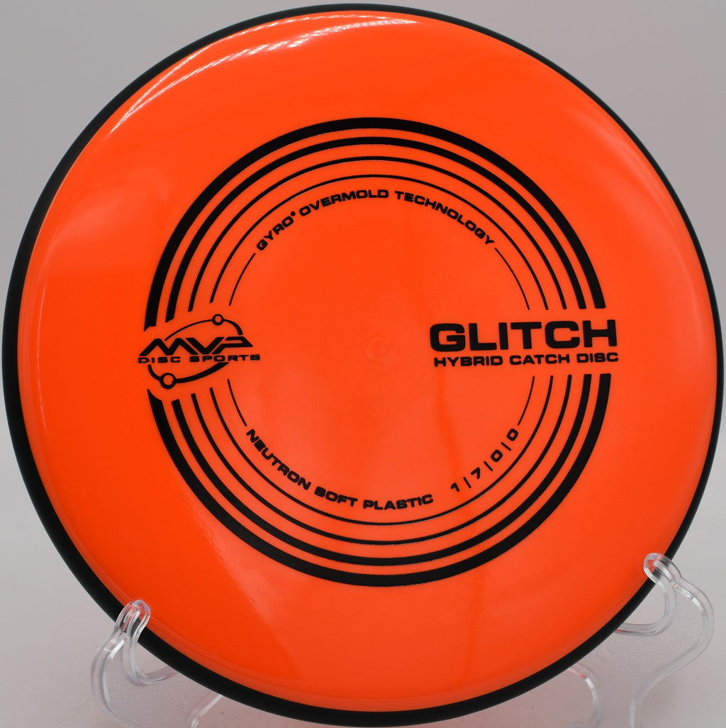 MVP Neutron Glitch lightweight disc sailing straight at Water Works Park Disc Golf Course in Kansas City, Missouri.