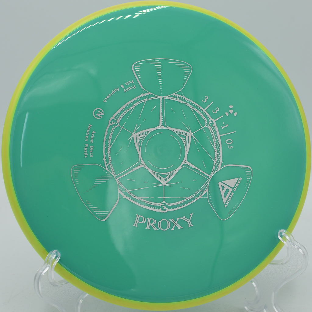 MVP Neutron Proxy carving a tunnel shot at DeLaveaga Disc Golf Course in Santa Cruz, California