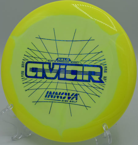 Halo Star Aviar spinning effortlessly on a putt from the circle’s edge on Hole 13 at Hidden Ridge Disc Golf Course, West Milford, New Jersey.
