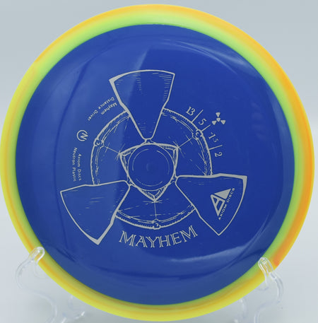 MVP Neutron Mayhem carving a controlled S-curve through the trees at Northwood Black in Illinois.

