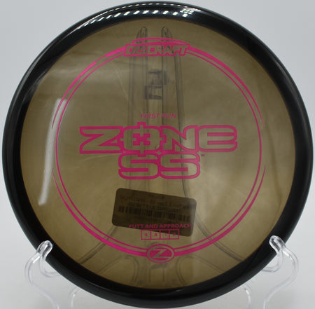 Discraft Z Zone SS ripping straight at Brackenridge Park Disc Golf Course in San Antonio, TX