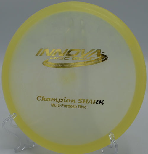 Exclusive PFN 'MULTI PURPOSE' CHAMPION SHARK disc with versatile flight pattern, perfect for disc golfers, available nationwide and in Phoenix, AZ.