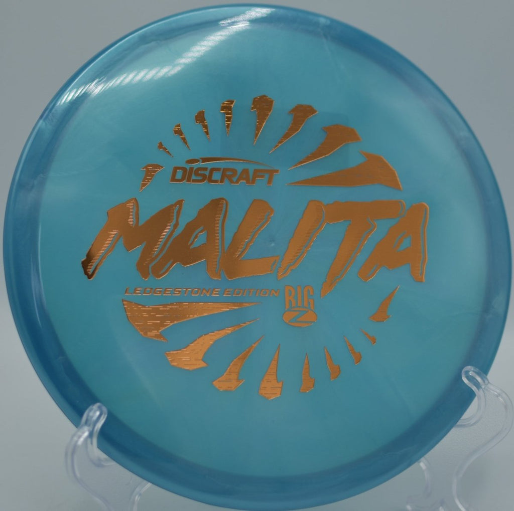Paul McBeth Malita midrange in Big Z Swirl plastic flying straight with touch control at Blue Ribbon Pines Disc Golf Course in East Bethel, Minnesota