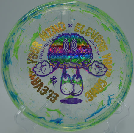 Breaker Vessel carving an S-curve flight down the fairway at Nevin Park Disc Golf Course in Charlotte, North Carolina.