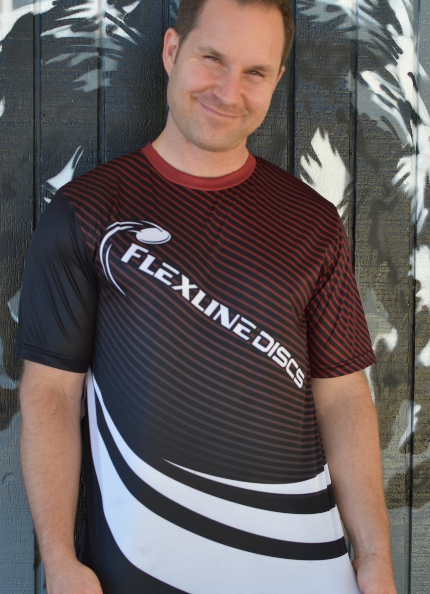 Custom Dry Fit T-Shirt ( Flexlinediscs Logo) Design 1 - Flexline Discs - 45270671086333