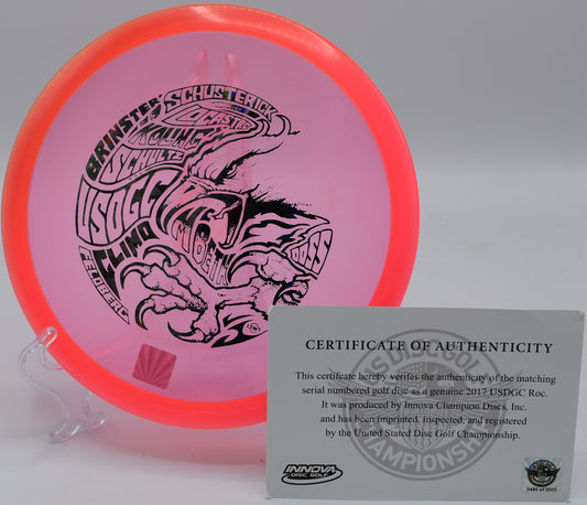 CHAMPION ROC (USDGC 2017) with Certificate of Authenticity, a premium collectible disc for serious disc golfers, available nationwide and in Orlando, FL.