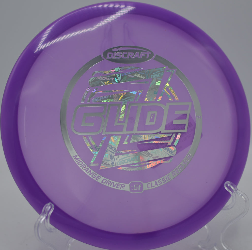 Reissued Z Glide flying understable with big glide at Hornets Nest Disc Golf Course in Charlotte, North Carolina.