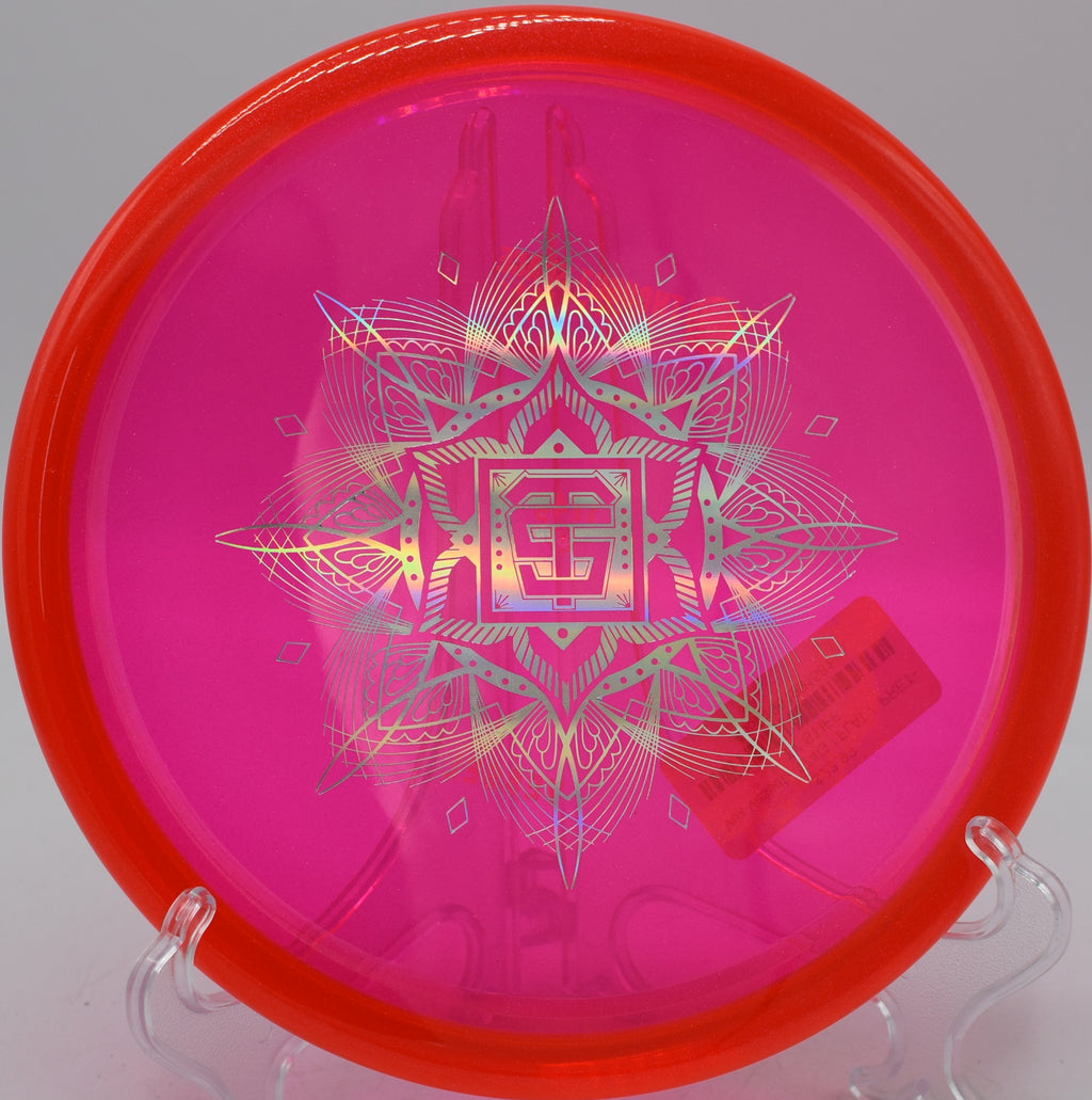 Thought Space Athletics VEX Vessel forehand approach disc controlled perfectly at Blue Ribbon Pines Disc Golf Course in East Bethel, Minnesota.