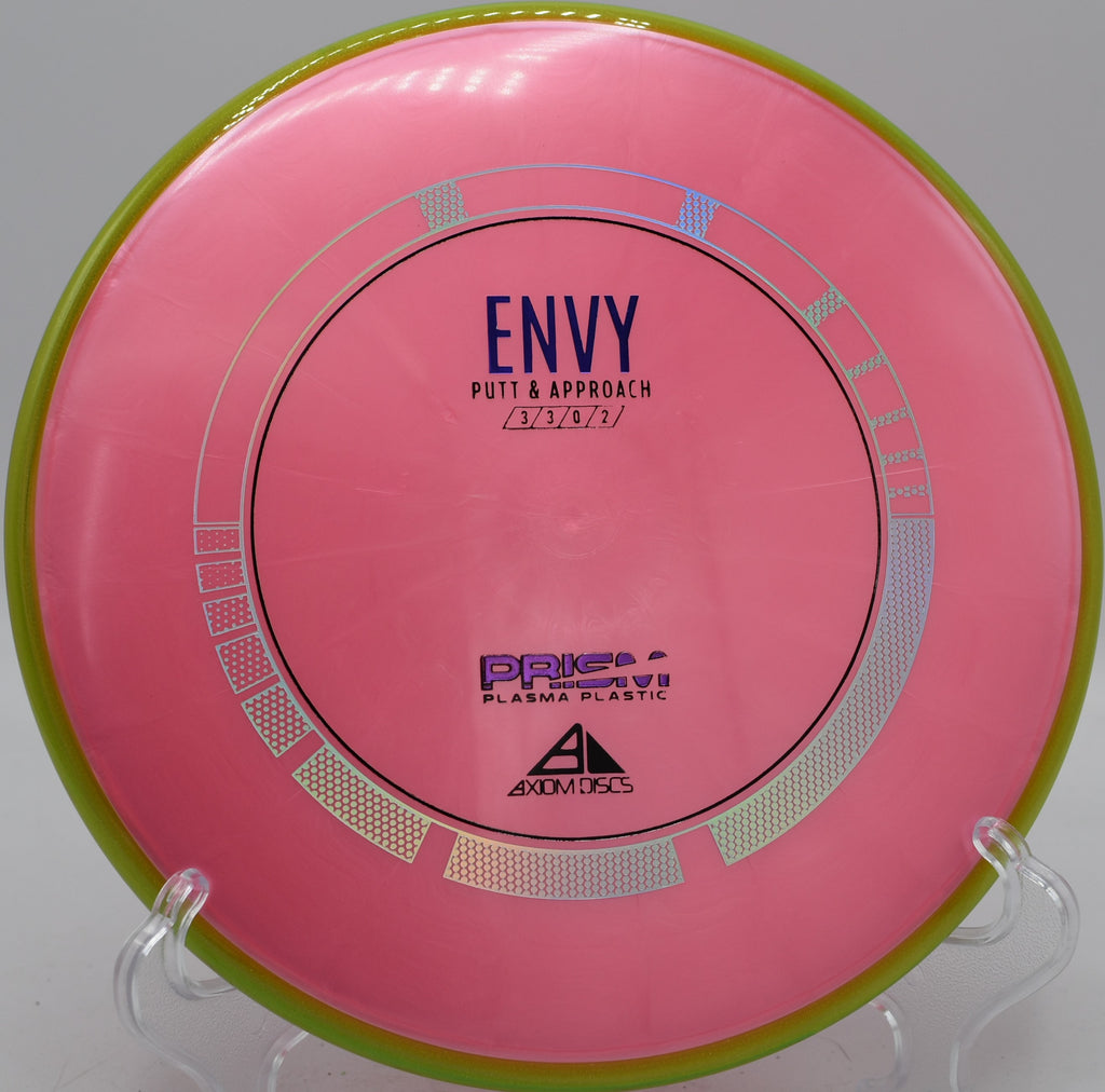 Prism Plasma Envy approach settling under the basket at Moraine State Park Disc Golf Course in Portersville, Pennsylvania.