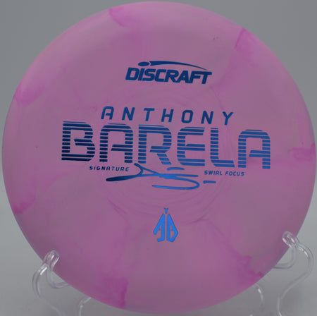 CT Swirl Focus Barela edition flying smooth on a straight release at Gleneagles Disc Golf Course in San Francisco, California.