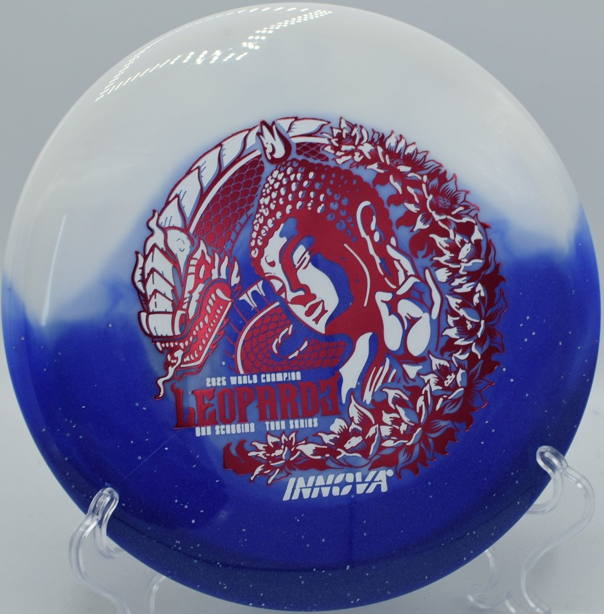 Ohn Scoggins Leopard3 at Northwood Black DGC, Morton IL for controlled disc golf distance