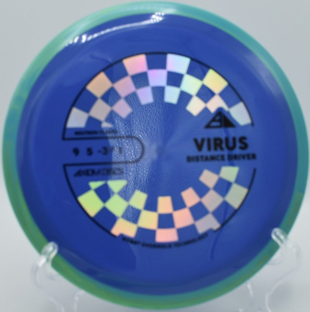 Neutron Virus easy distance turnover line at Lemon Lake Disc Golf Complex in Crown Point, Indiana