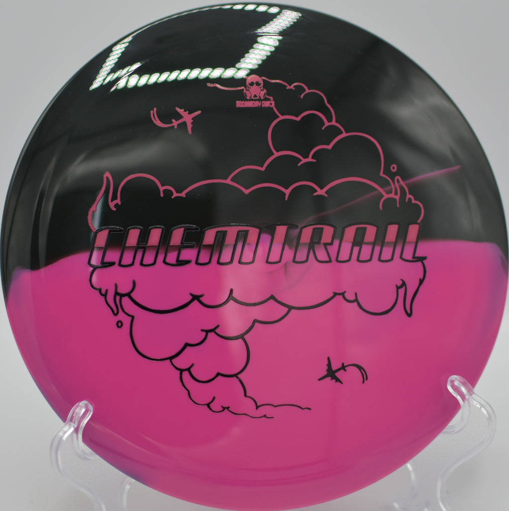 Retina Chemtrail pushing a long glide line at Cedar Hill Park Disc Golf Course in Cookeville, Tennessee.