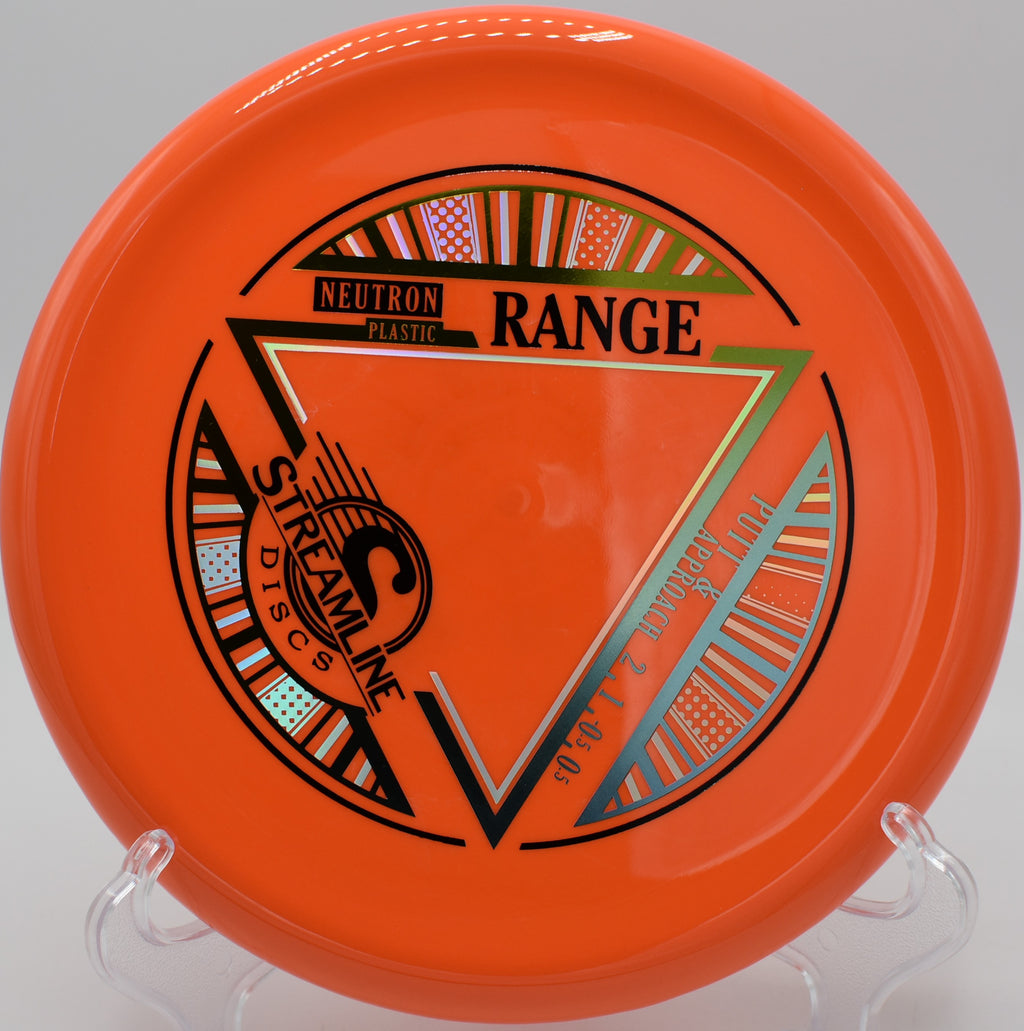 "Streamline Neutron Range – Beadless feel and consistent flight at Fairmont Park Disc Golf Course in Alaska."

