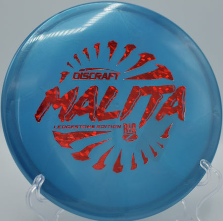 2026 Ledgestone Big Z Swirl Malita midrange holding a smooth anhyzer line at Hornets Nest Disc Golf Course in Charlotte, North Carolina