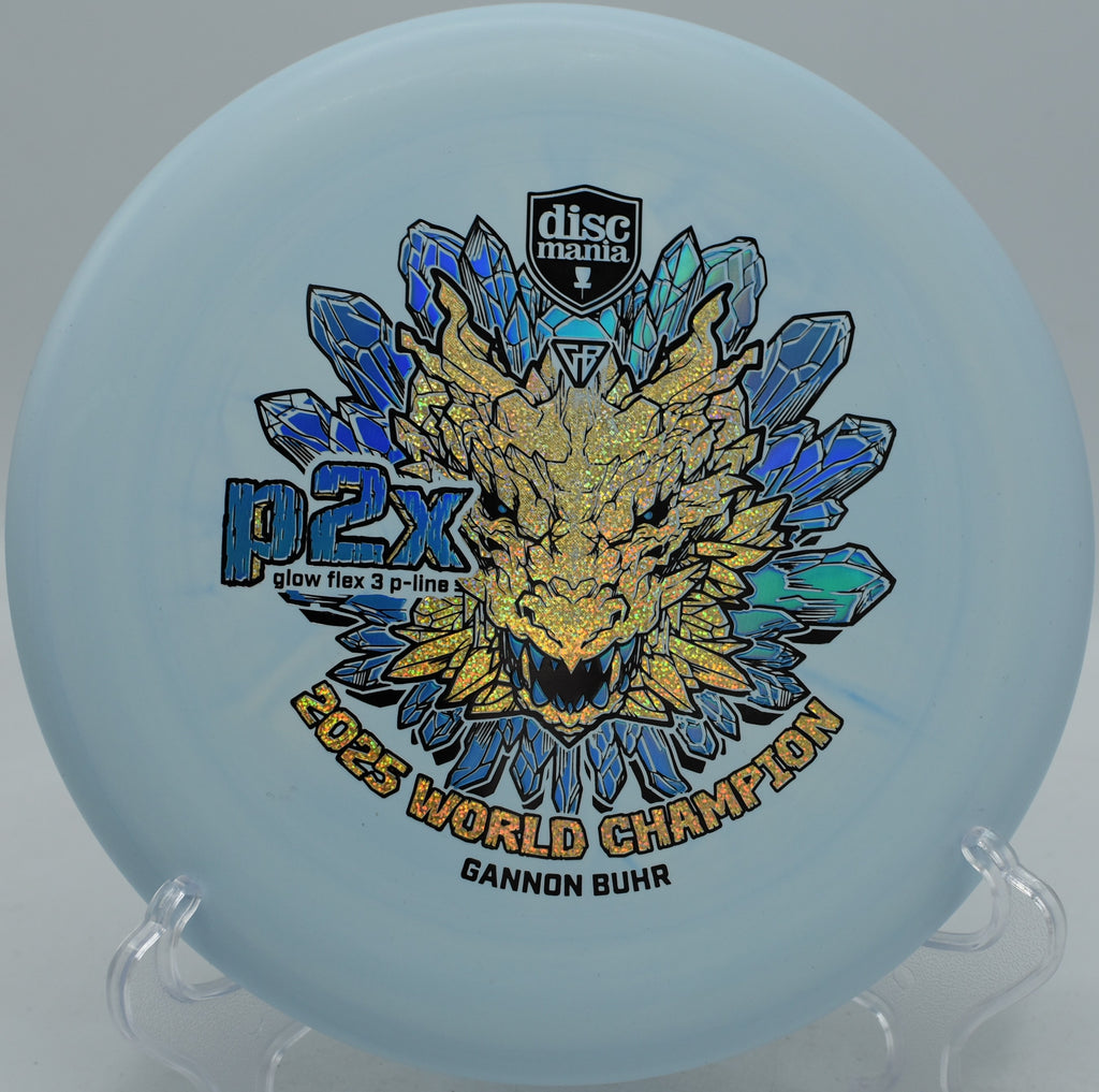 Gannon Buhr Glow Flex 3 P-Line P2x Triumph Series 2025 World Champion putter floating approaches at DeLaveaga Disc Golf Course in Santa Cruz, California.