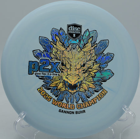 Gannon Buhr Glow Flex 3 P-Line P2x Triumph Series 2025 World Champion putter floating approaches at DeLaveaga Disc Golf Course in Santa Cruz, California.