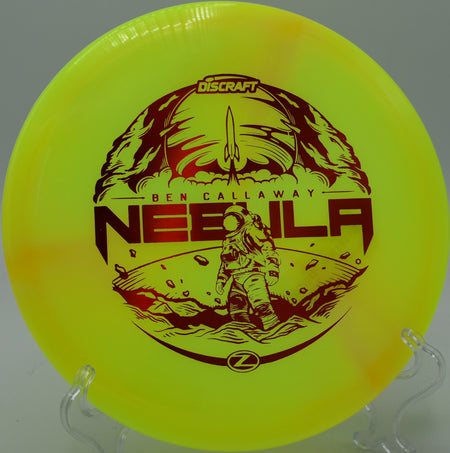 "Z Swirl Nebula – Collector-grade plastic with pro-level fade at Brackett’s Bluff in North Carolina."

