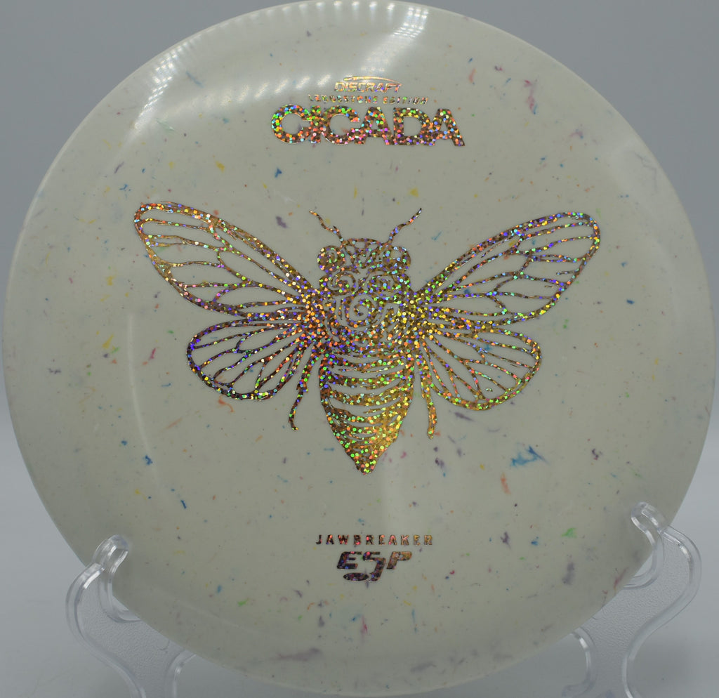 Jawbreaker ESP Cicada flying on a late-turning anhyzer at Lincoln Ridge Park in Independence, Kentucky, offering exceptional control for touch throws.

