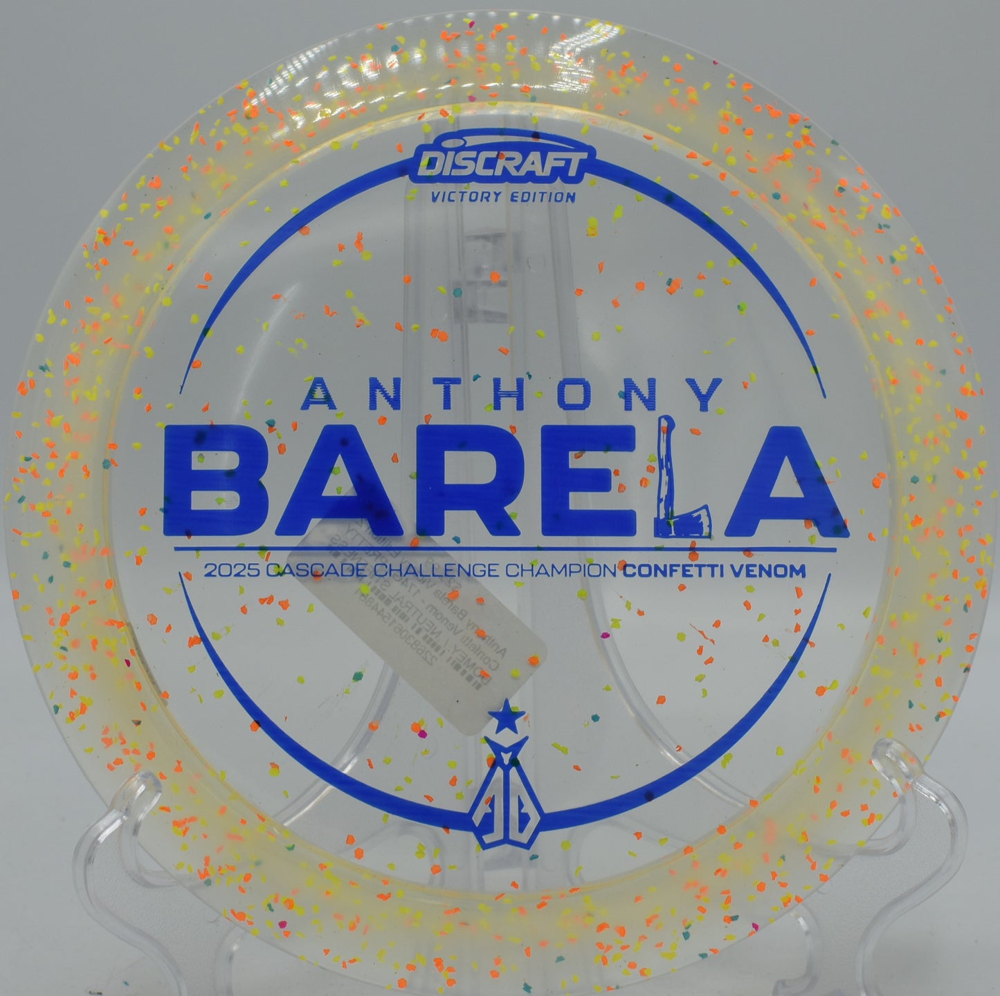 Anthony Barela Victory Venom in Z Confetti plastic thrown into strong wind at The Canyons in Lockport, Illinois

