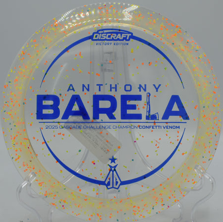 Anthony Barela Victory Venom in Z Confetti plastic thrown into strong wind at The Canyons in Lockport, Illinois

