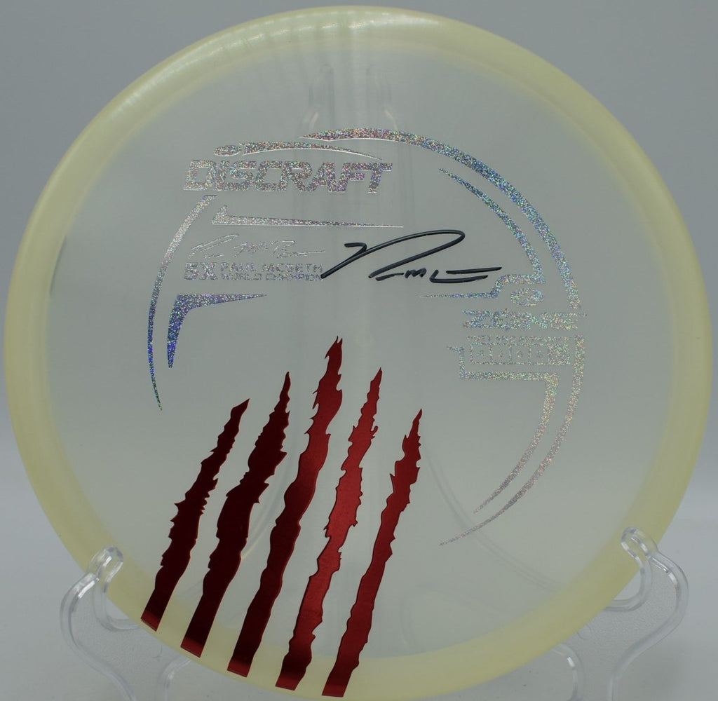 Discraft 5-Claw Zone short flex approach at DeLaveaga Disc Golf Course in Santa Cruz, California