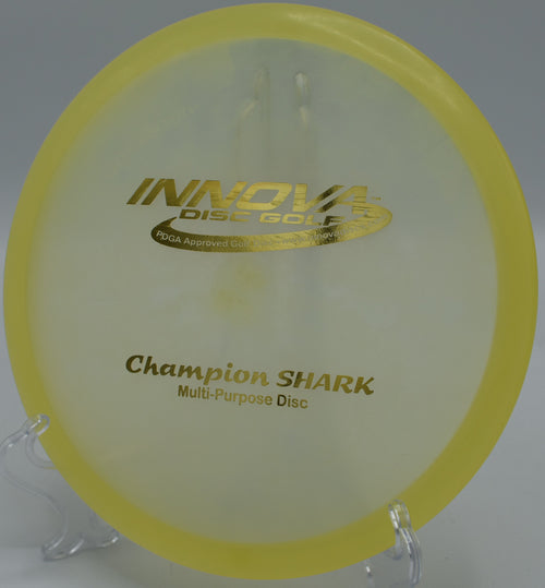 Premium PFN 'MULTI PURPOSE' CHAMPION SHARK disc golf disc for all skill levels, offering reliable performance, available nationwide and in Atlanta, GA.