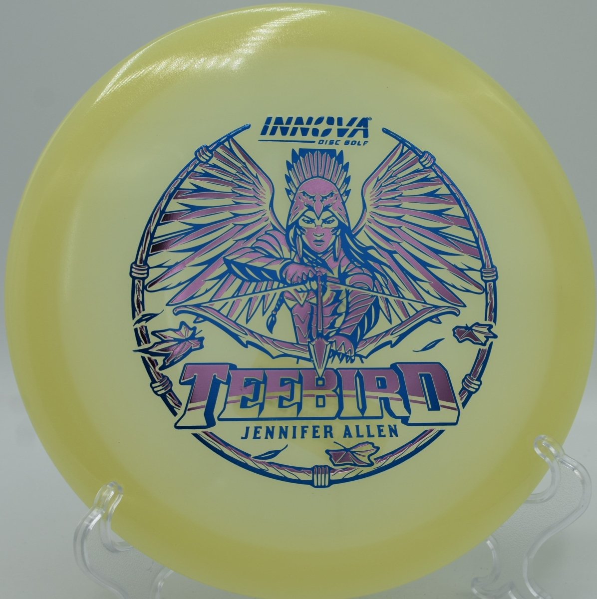 Jen Allen Proto Glow TeeBird glide-forward fairway drive at Blue Ribbon Pines DGC in East Bethel, MN