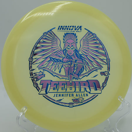 Jen Allen Proto Glow TeeBird glide-forward fairway drive at Blue Ribbon Pines DGC in East Bethel, MN