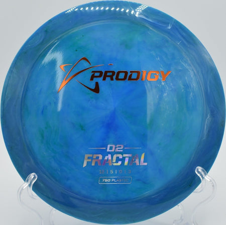 750 Fractal D2 disc golf distance driver flying a stable line at Rock Ridge Disc Golf Course, Pittsboro, North Carolina