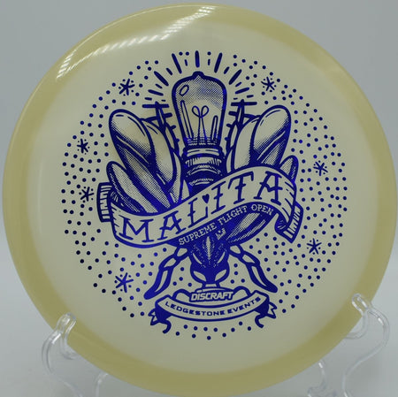 SFO Mega Glo Malita glide-heavy hyzer-flip mid holding angle integrity at Northwood Black DGC in Morton, IL