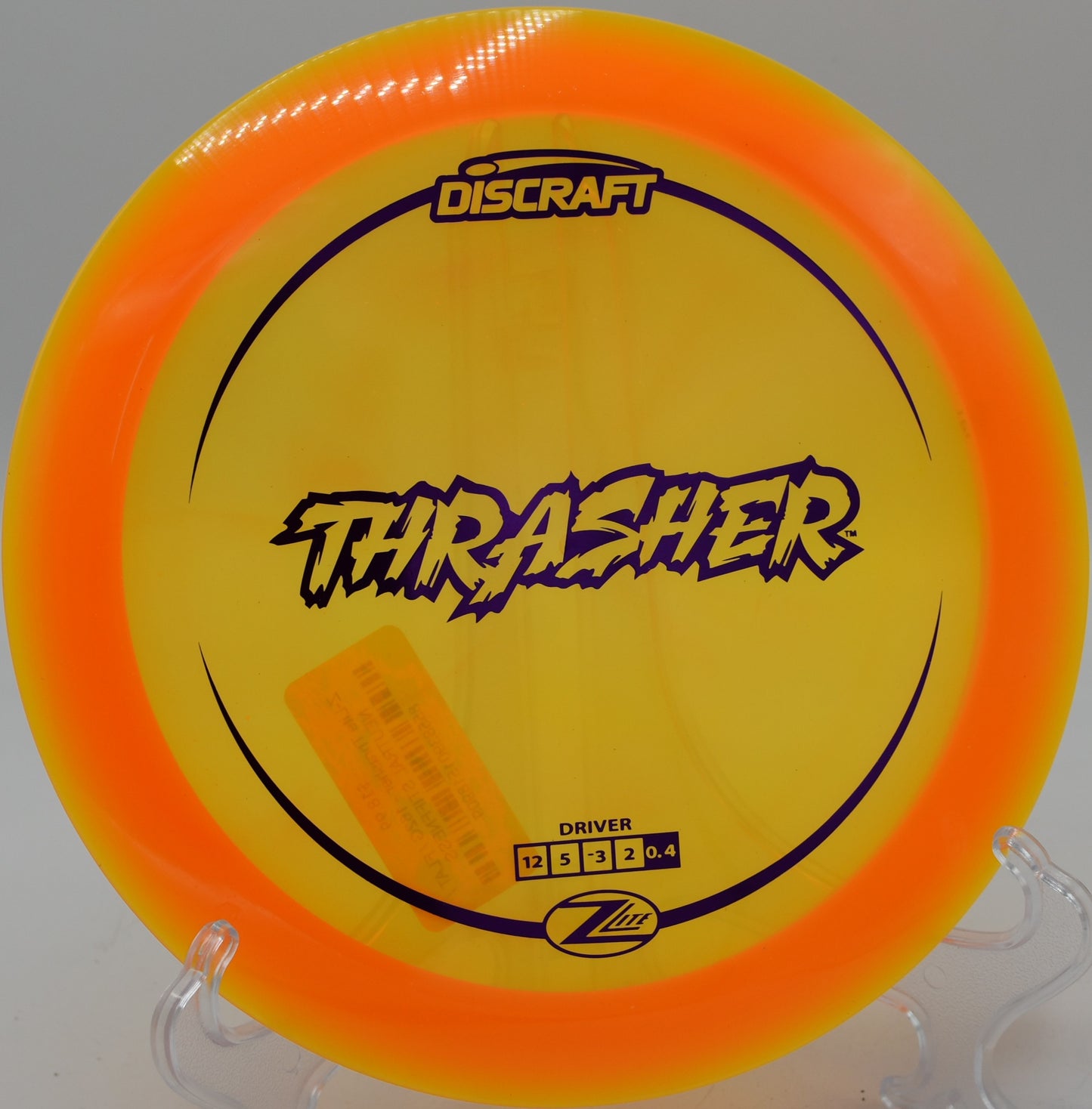 Z Lite Thrasher – Great for tailwind drives and shaping lines at Loriella Park Disc Golf Course in Spotsylvania, Virginia.

