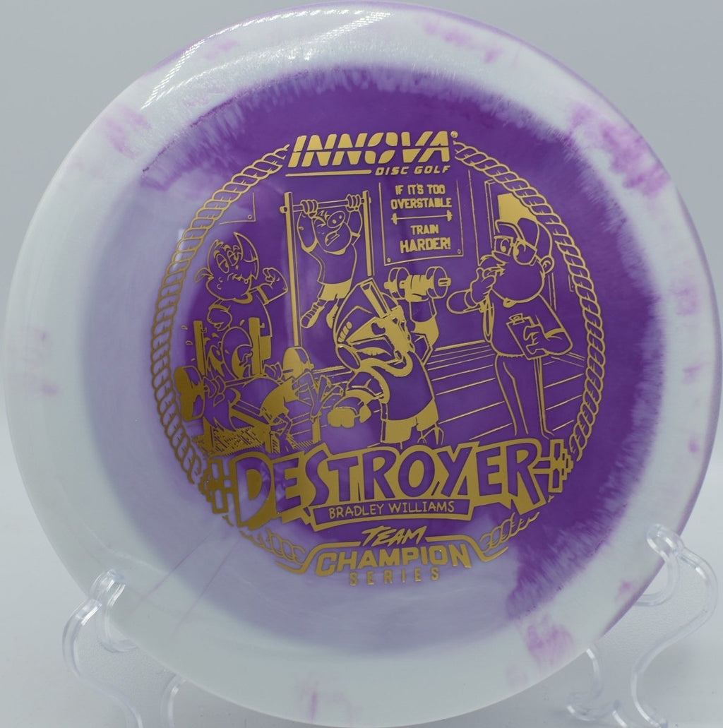 Bradley Williams Halo Star Baby Destroyer disc golf driver delivering glide at Pier Park Disc Golf Course Oregon