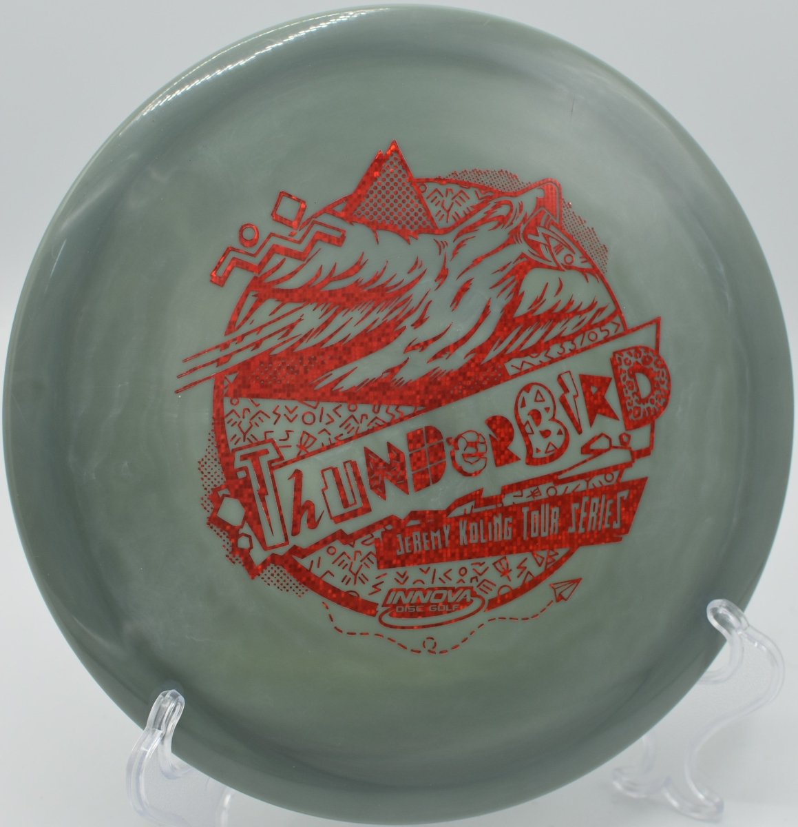 Koling Thunderbird pushed on a smooth flex line through open fairways at North Boundary Disc Golf Course in Cranberry Township, Pennsylvania, maintaining torque resistance and consistent finish for power-controlled disc golf drives