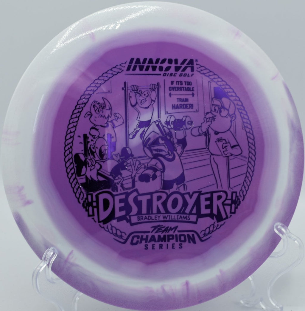 Bradley Williams Halo Star Baby Destroyer distance driver showing reliable fade at Selah Ranch Disc Golf Course Texas